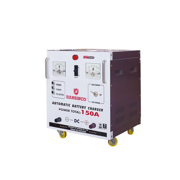 Máy Sạc Ắc Quy HANSINCO Tự Động 150A (12V -24V, Dây Nhôm, Dây Đồng)