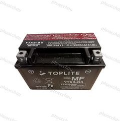 Ắc quy xe moto Toplite YTX9-BS 12V 8AH, dùng cho Honda, Yamaha, Piaggio, Kawasaki, Suzuki, Ducati, Harley Davidson.