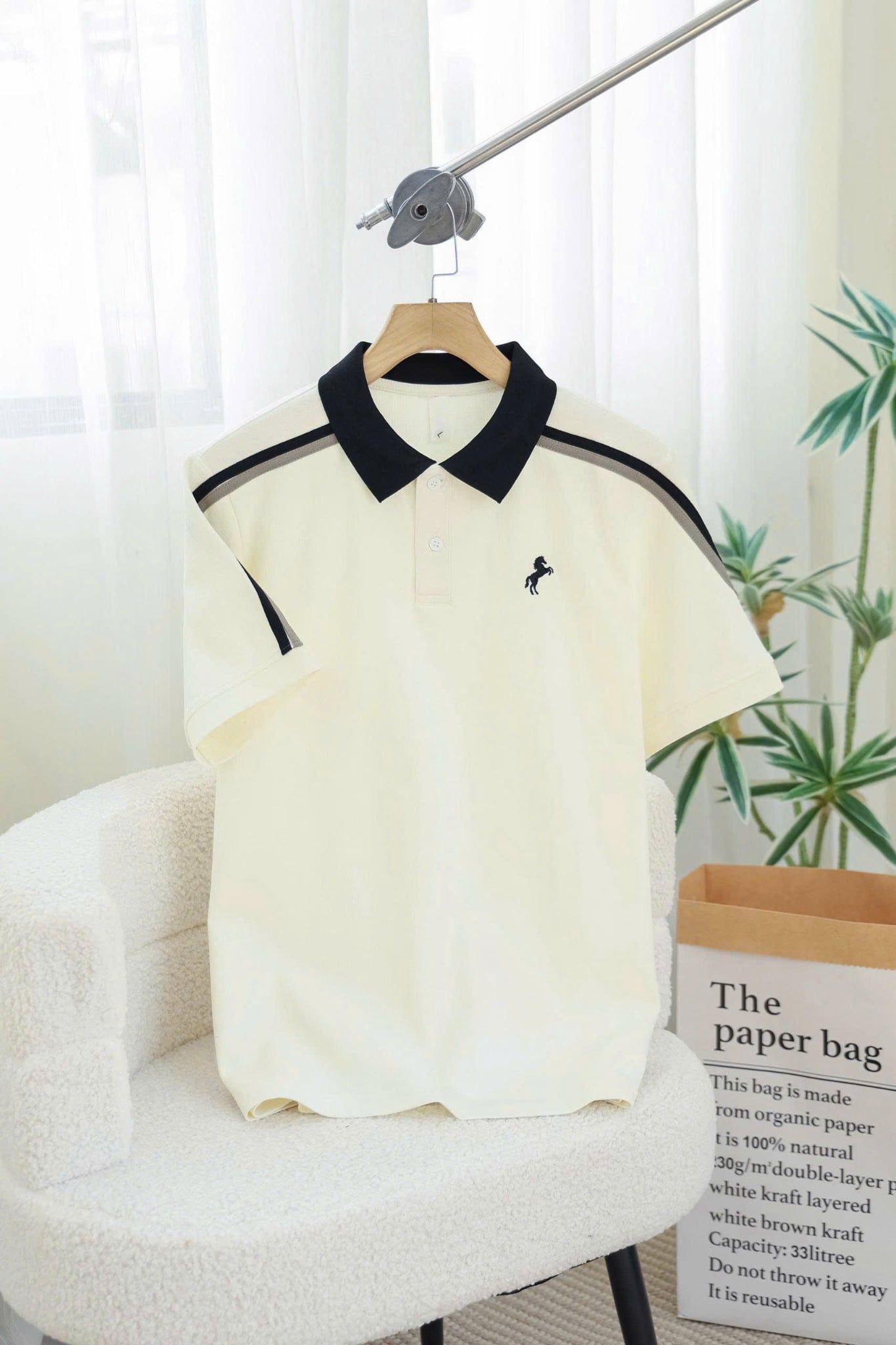 ÁO THUN POLO TRẮNG - P004336