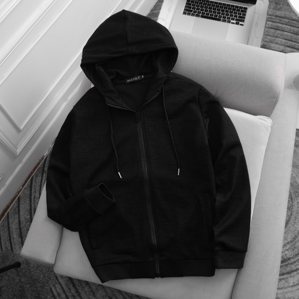 ÁO KHOÁC NAM MÀU ĐEN P003844