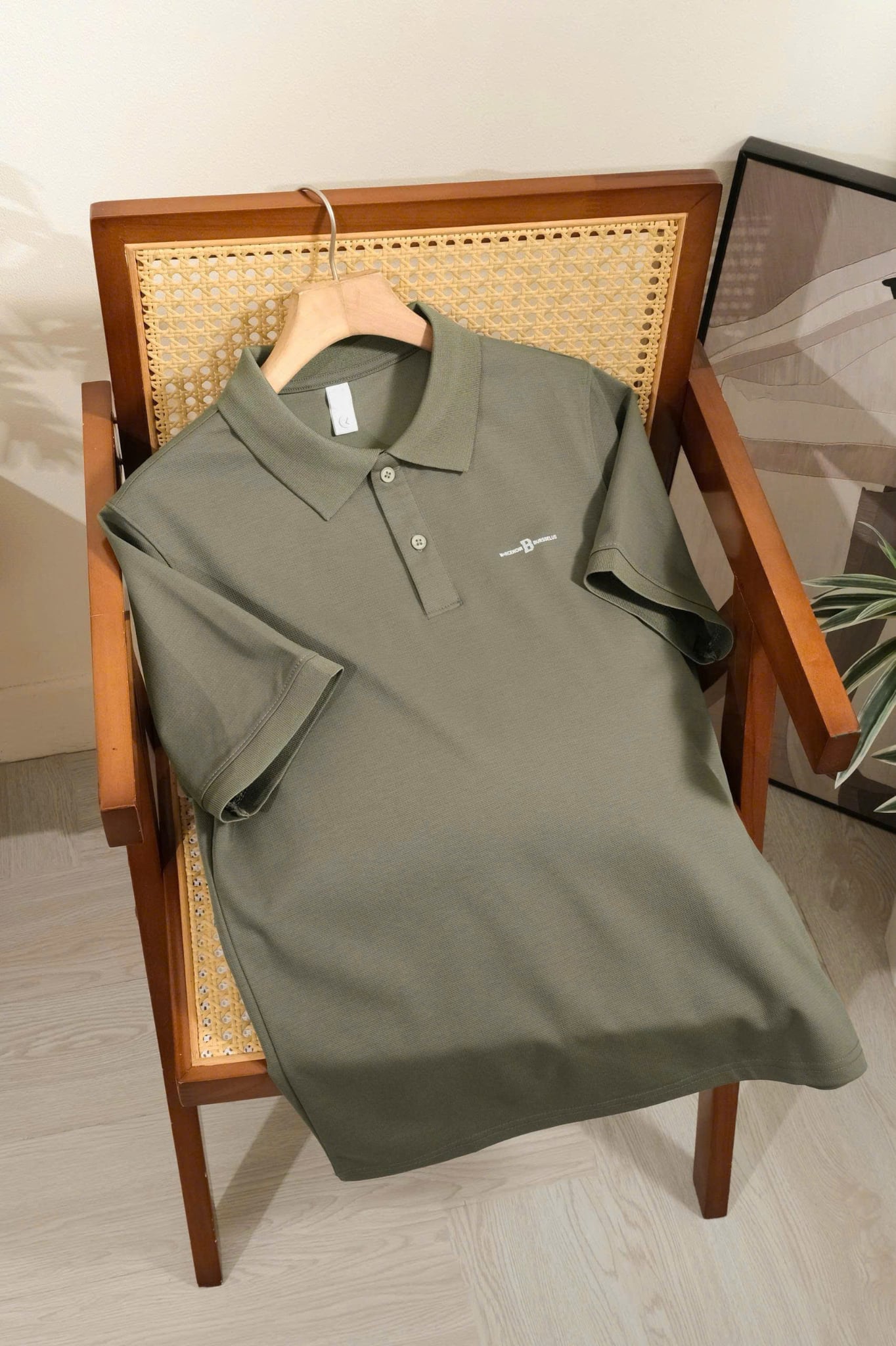 ÁO THUN POLO RÊU - P004379