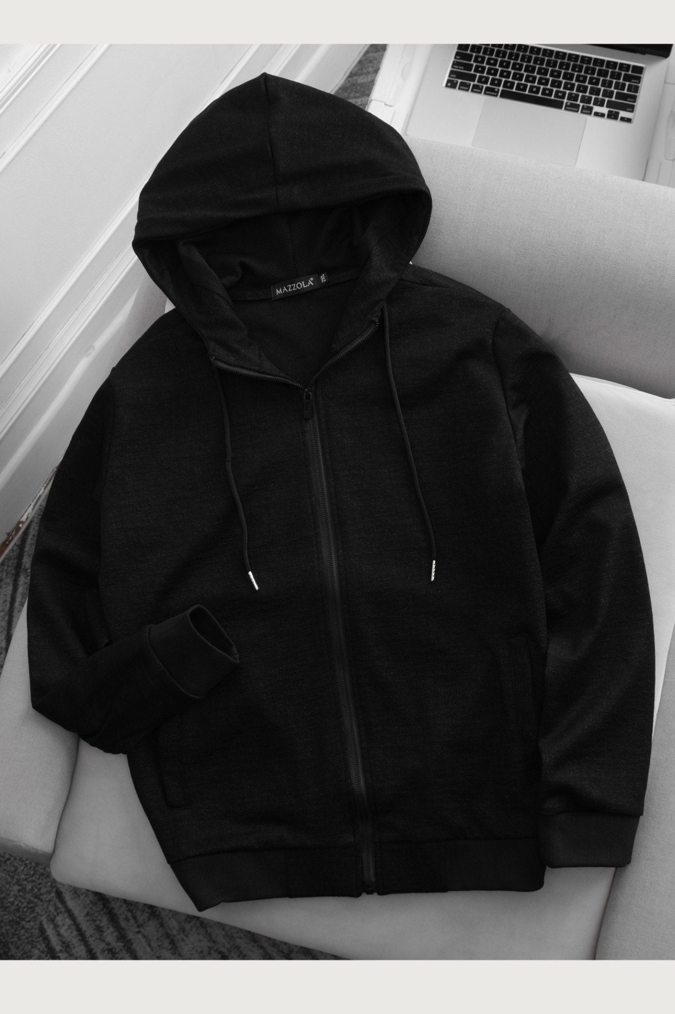 ÁO KHOÁC NAM MÀU ĐEN P003844