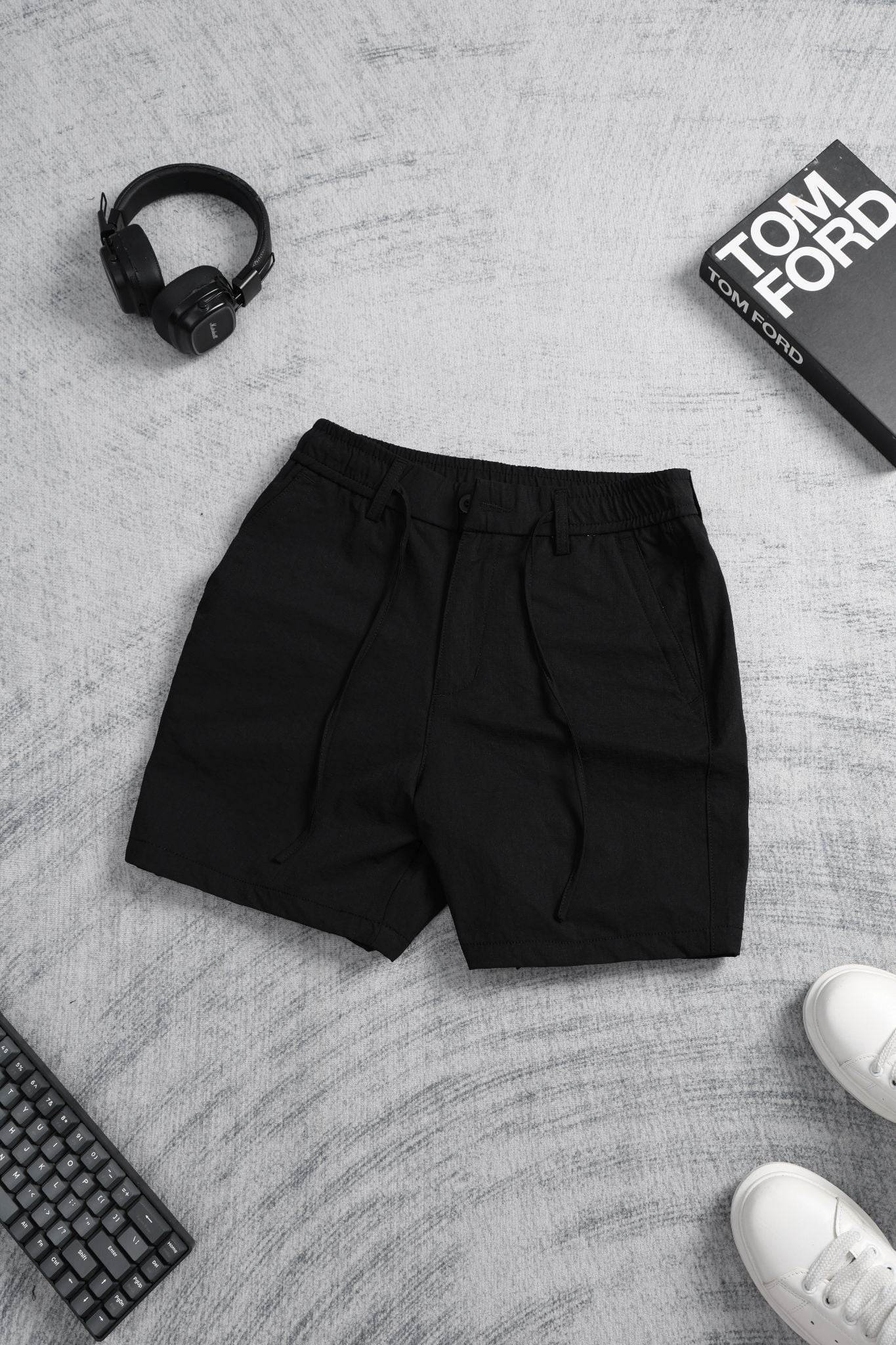 QUẦN SHORT KAKI ĐEN - P004276