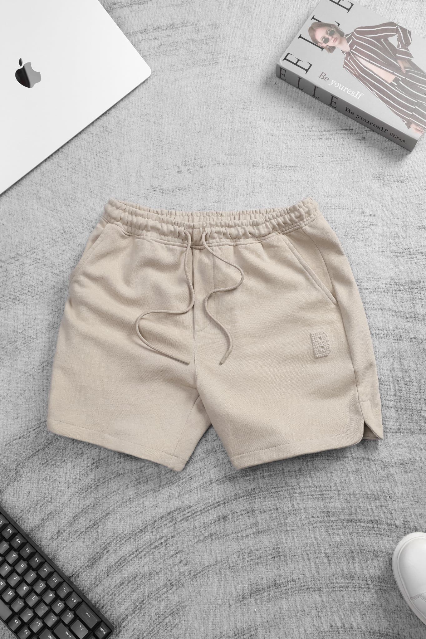 QUẦN SHORT THUN KEM - D003538