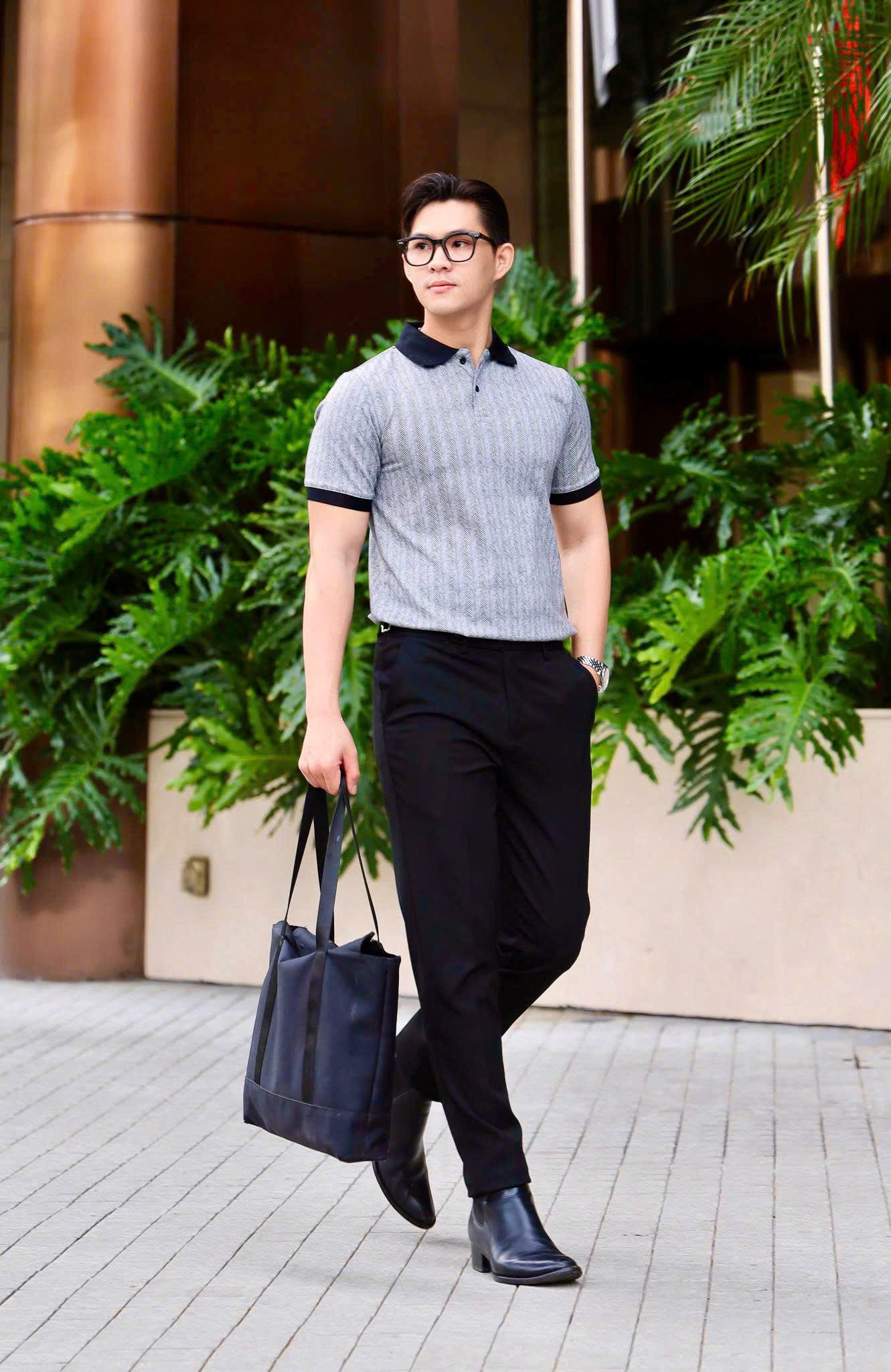 ÁO THUN POLO DỆT XÁM NHAT- VH003887