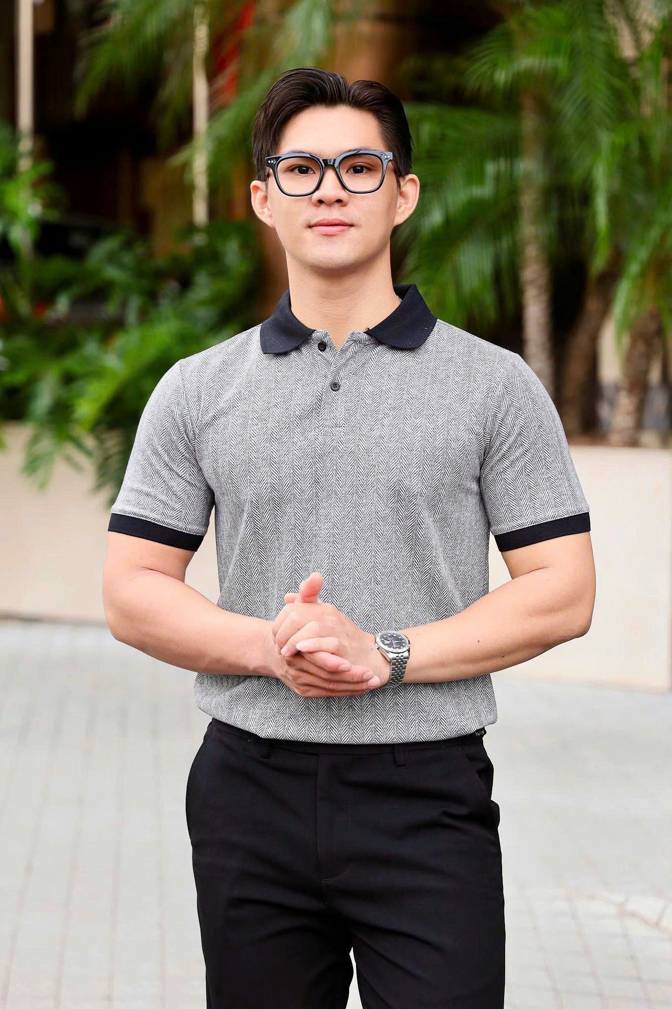 ÁO THUN POLO DỆT XÁM NHAT- VH003887