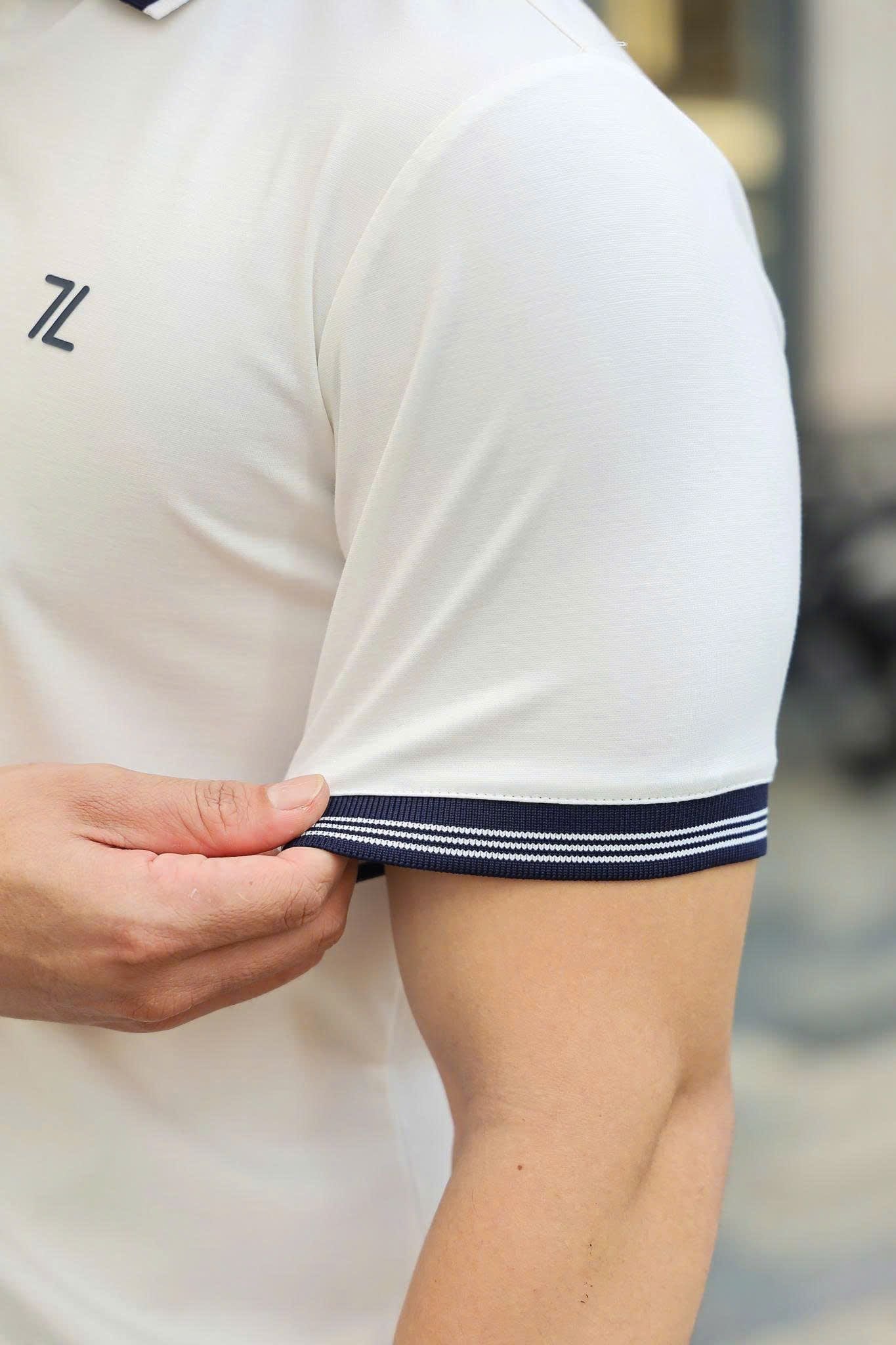 ÁO THUN POLO LOGO Z TRẮNG -  VH003898