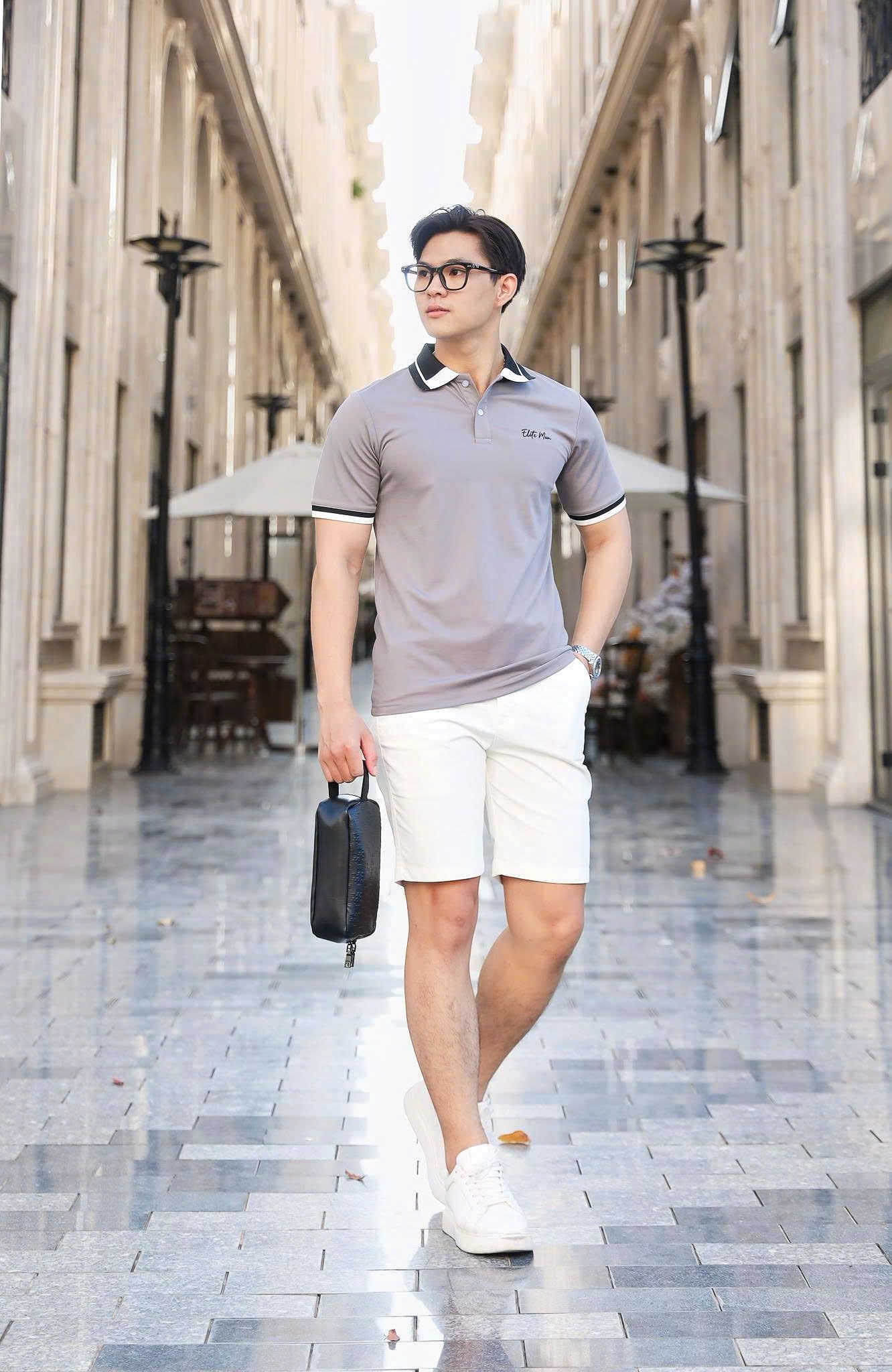 ÁO THUN POLO ELITE MEN XÁM - VH003891