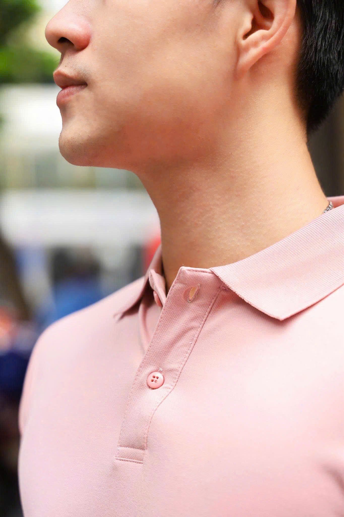 ÁO THUN POLO RAYON TRƠN HỒNG VH003842