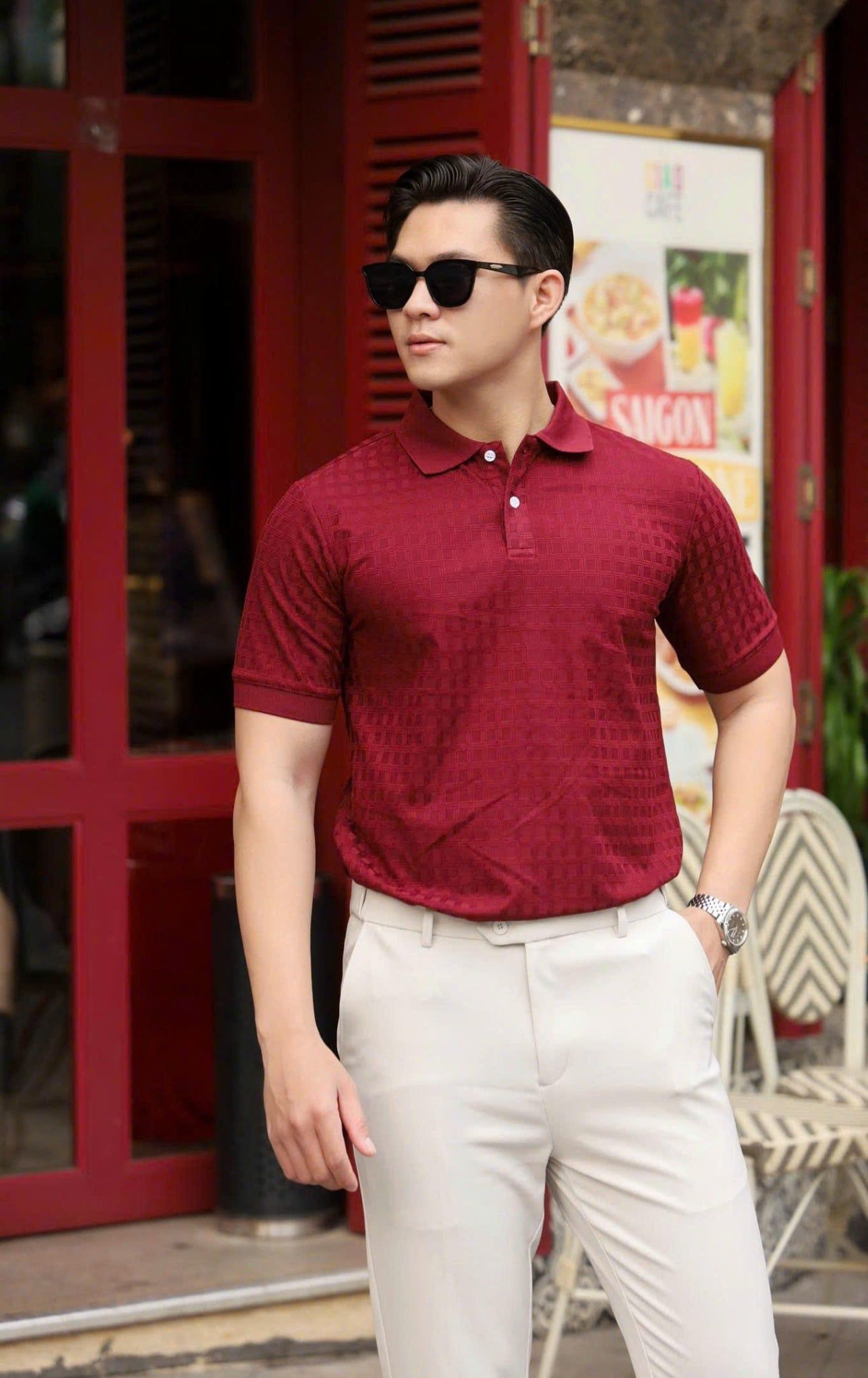 ÁO THUN POLO ĐỎ - VH003917