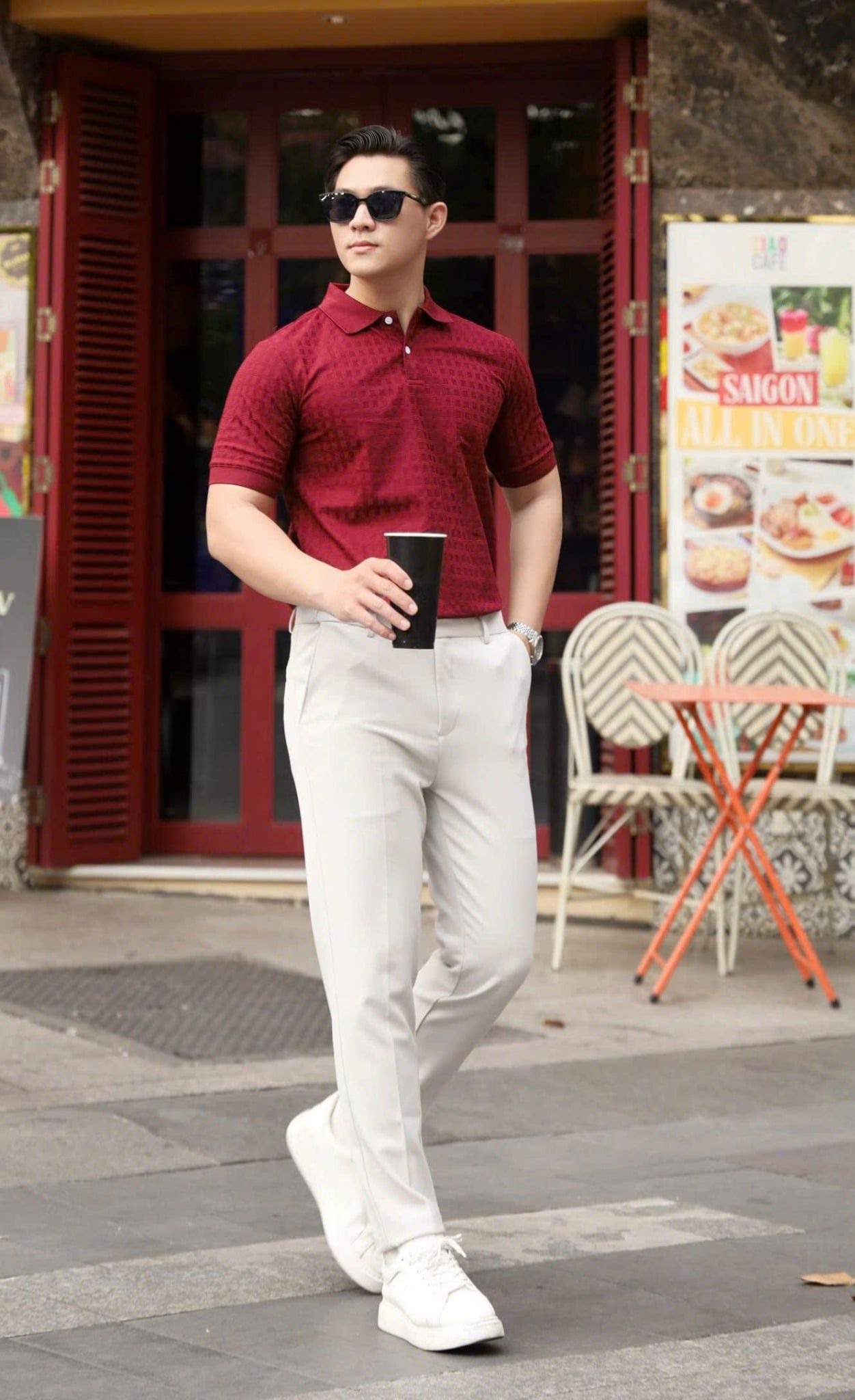 ÁO THUN POLO ĐỎ - VH003917