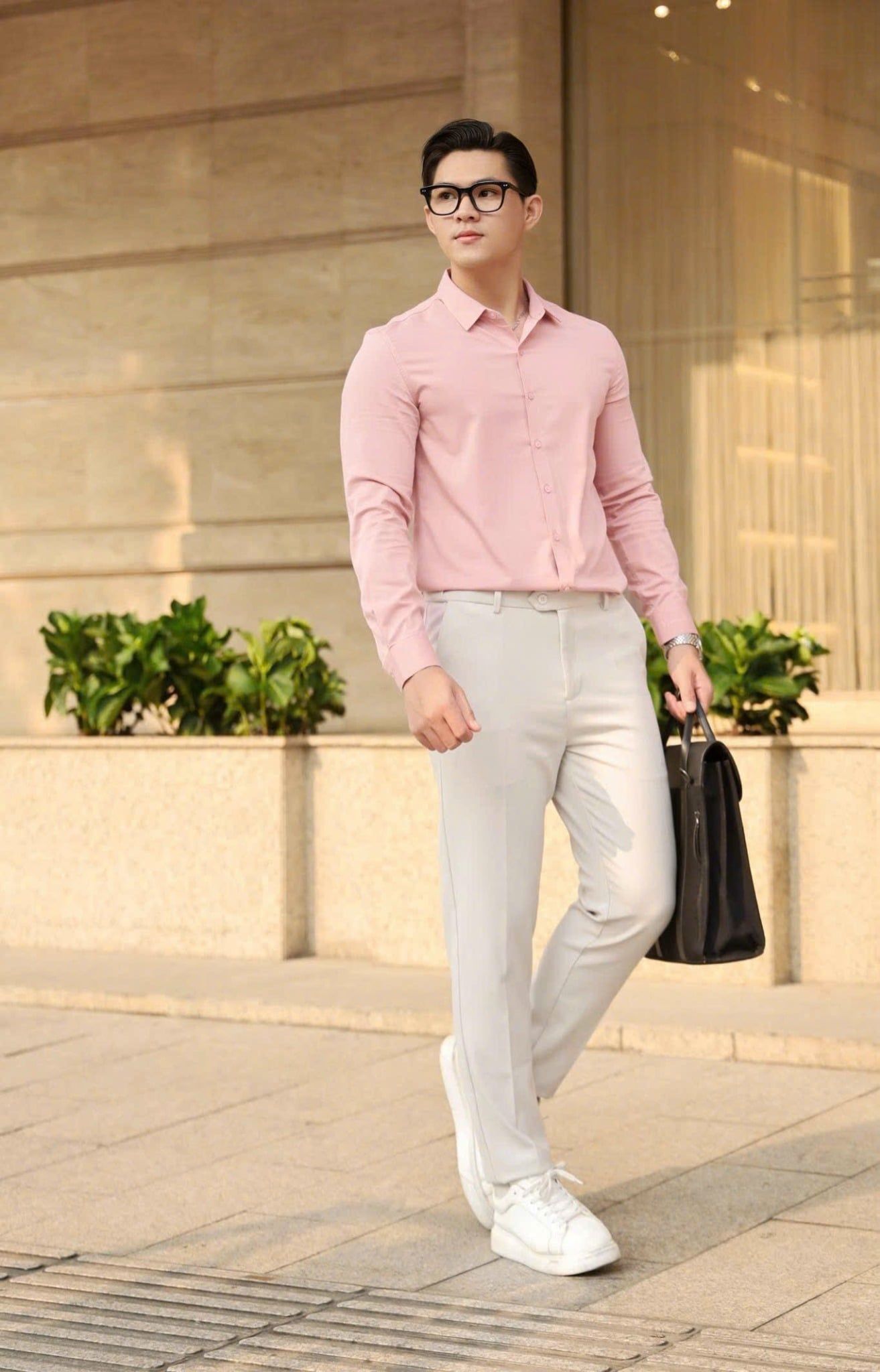 ÁO SƠ MI NAM TAY DÀI SỌC GÂN - T003562