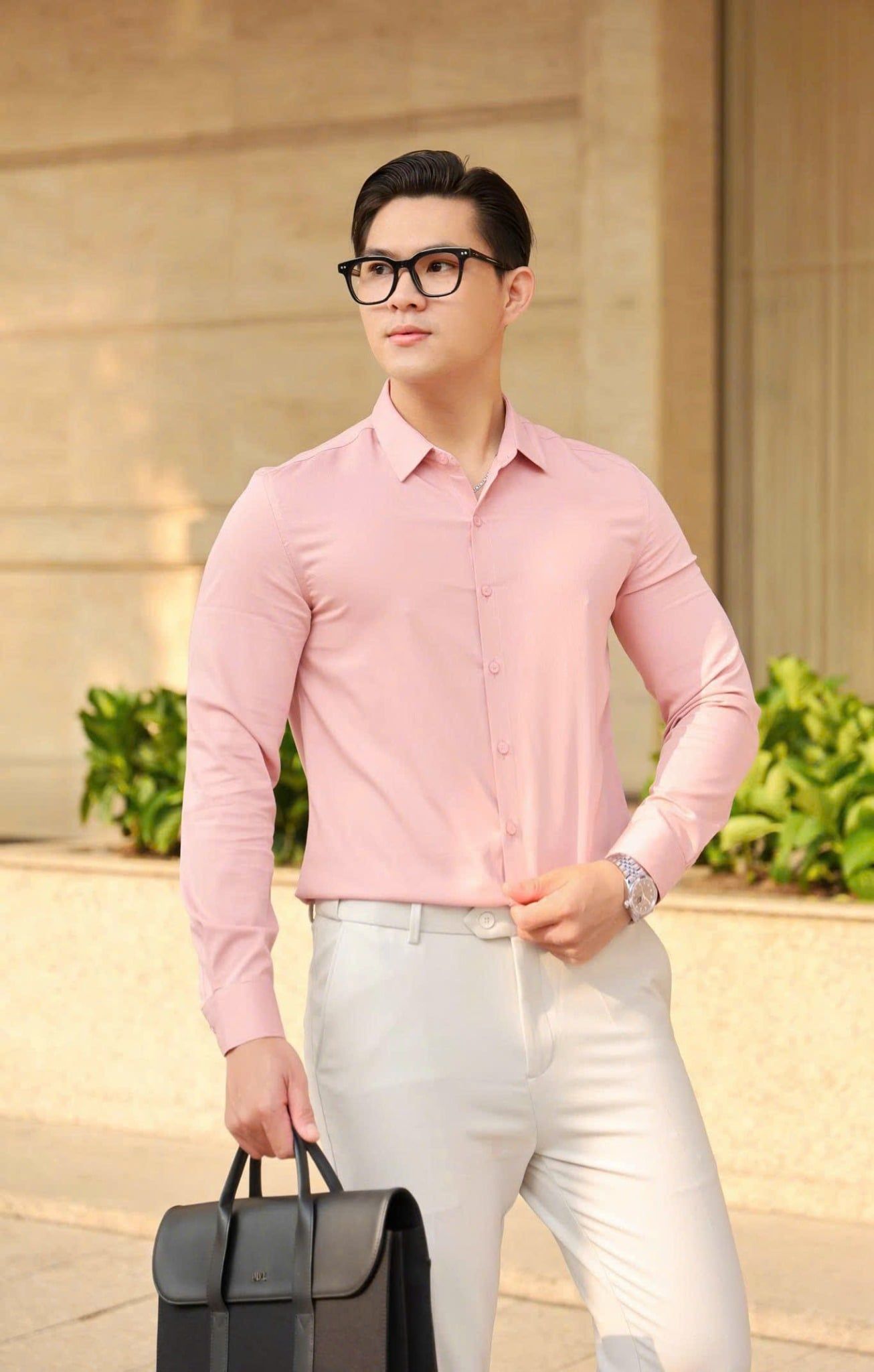 ÁO SƠ MI NAM TAY DÀI SỌC GÂN - T003562