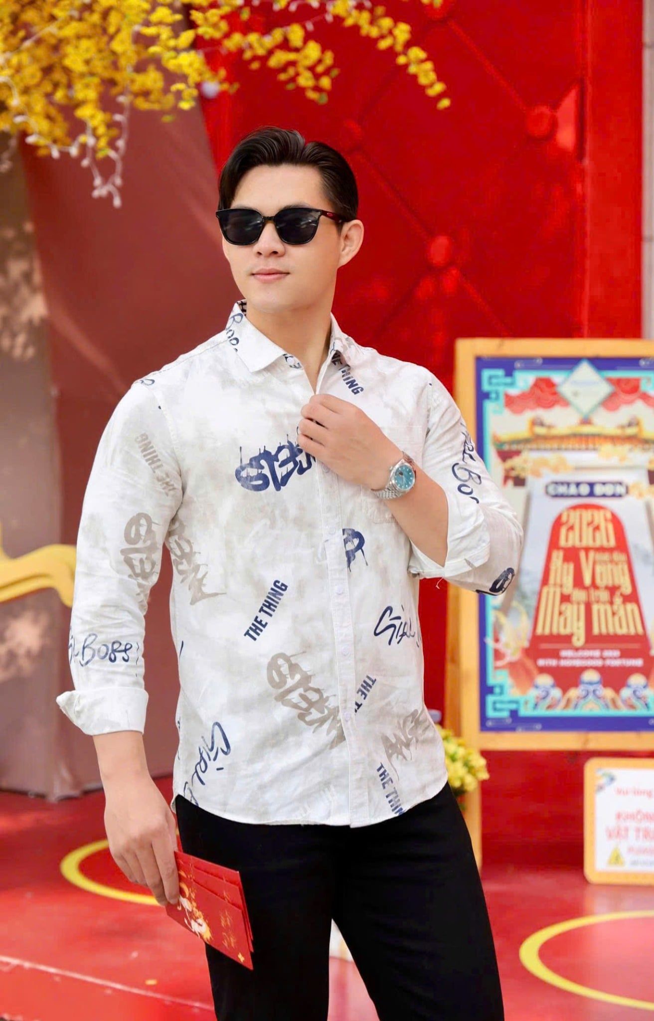 ÁO SƠ MI NAM TAY DÀI HỌA TIẾT - T003559