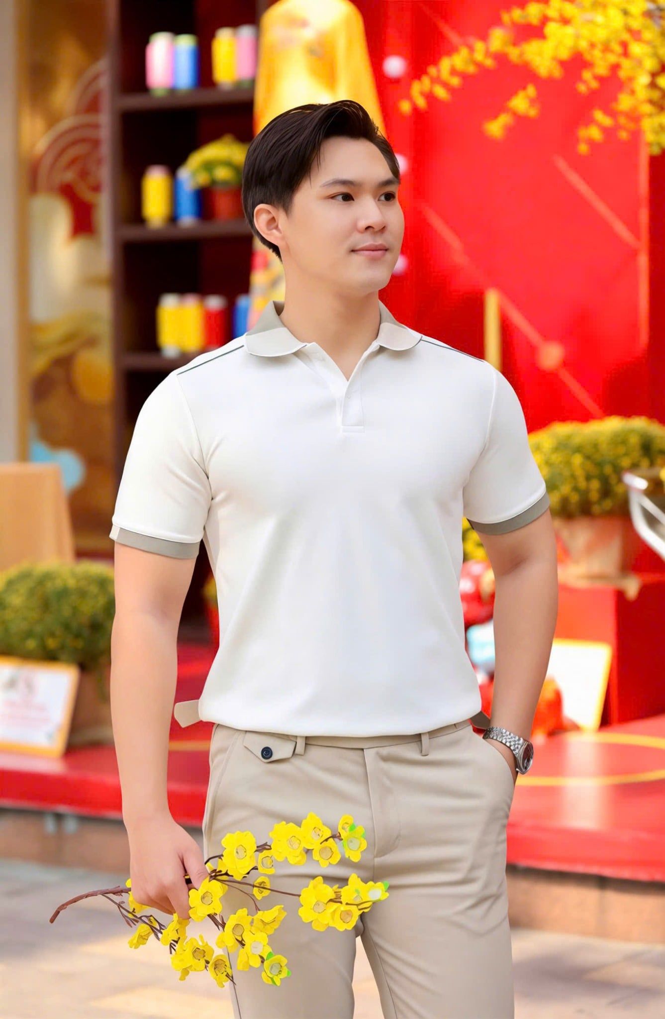 ÁO THUN POLO PHỐI BO - VH003910