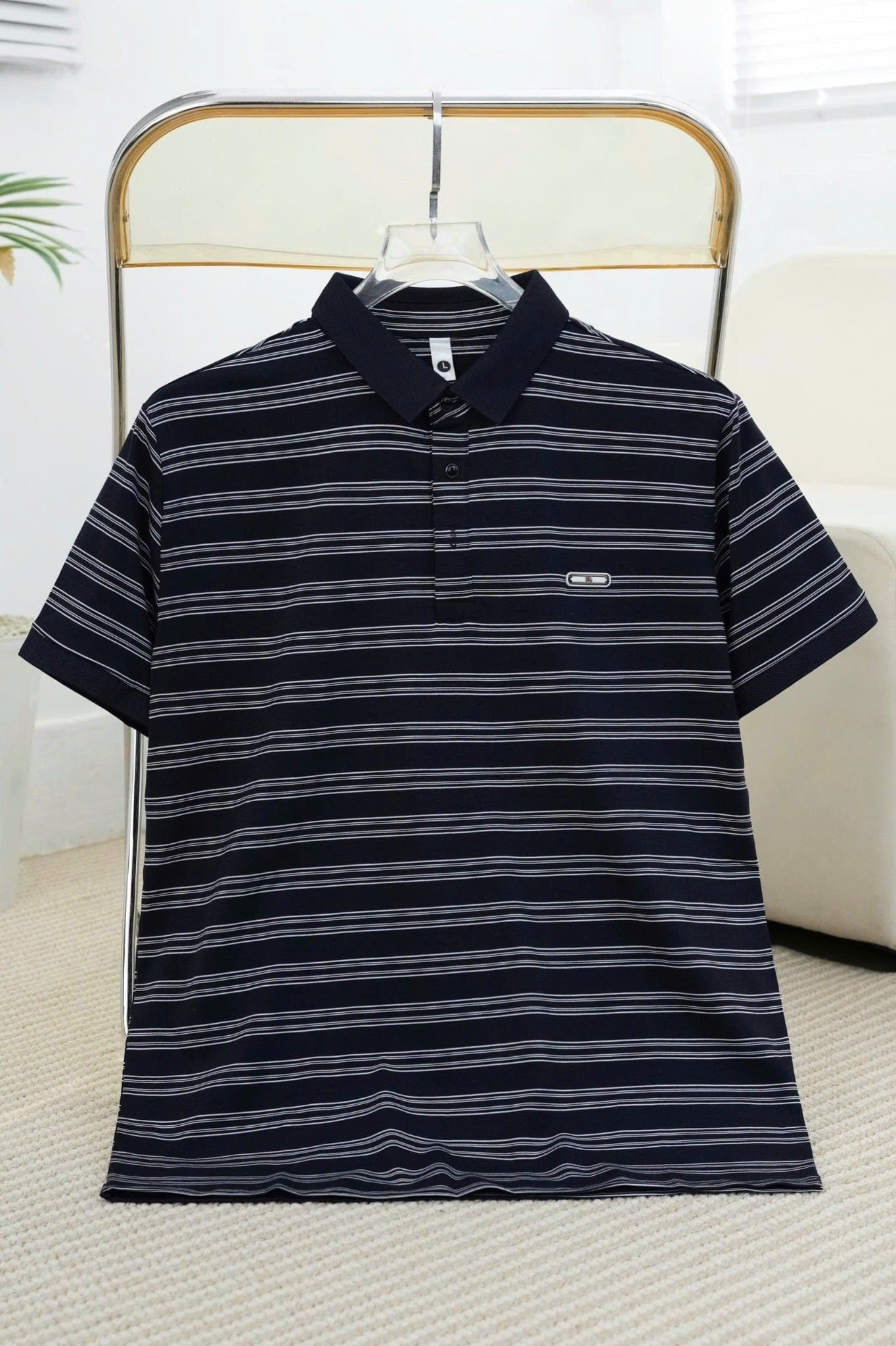 ÁO THUN POLO SỌC ĐEN - XSL002000