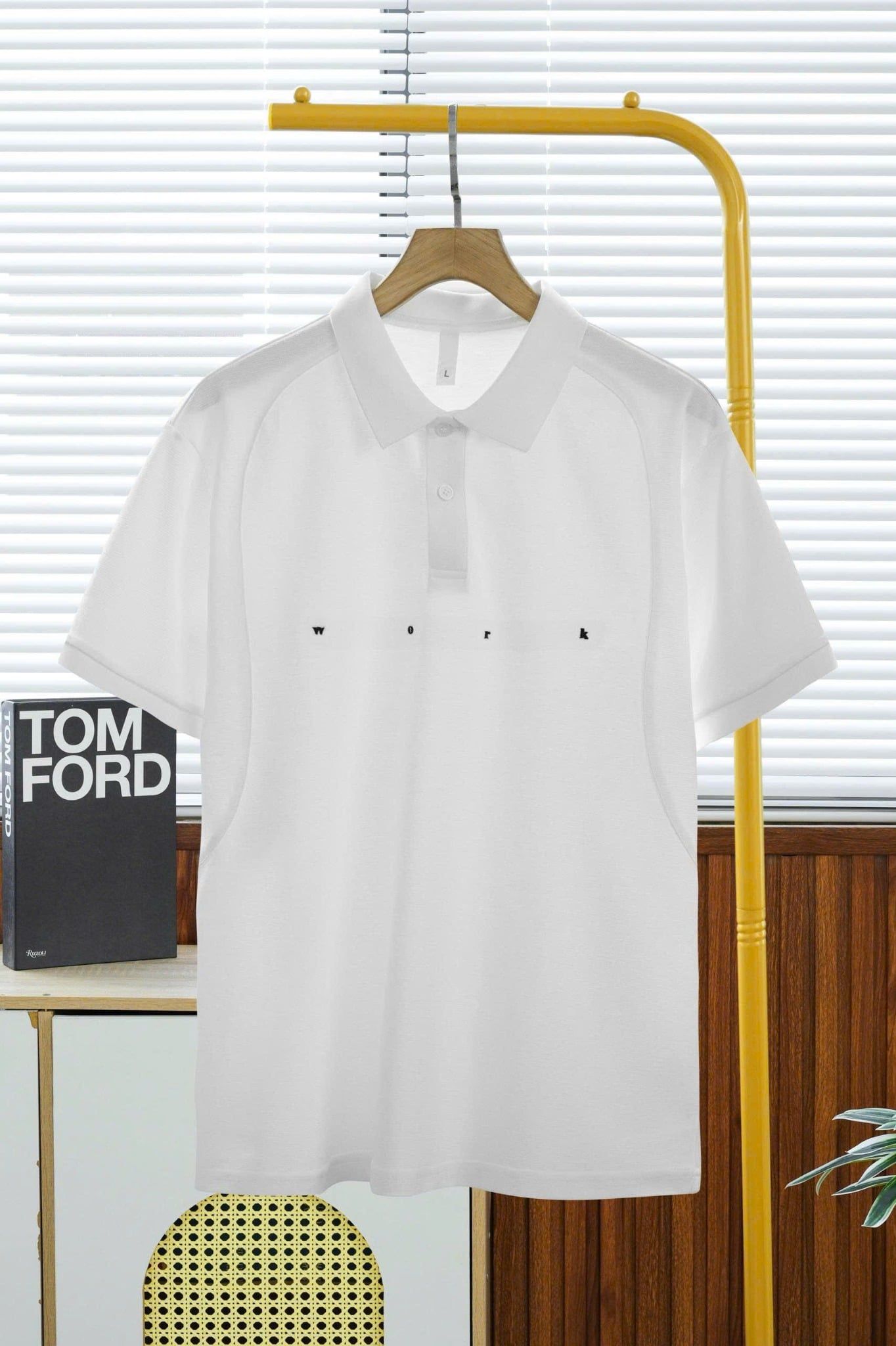 ÁO THUN POLO TRẮNG THÊU - WAN002002