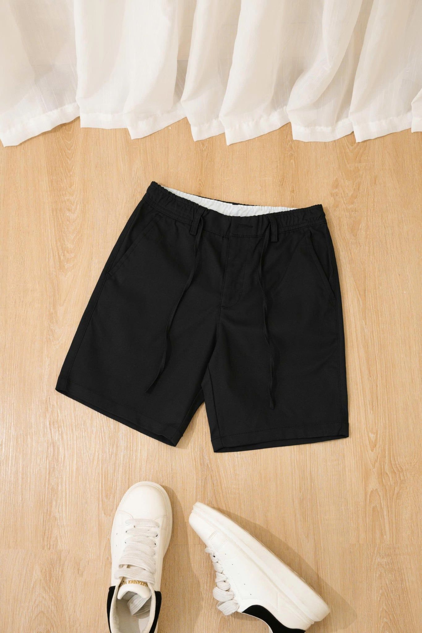 QUẦN SHORT KAKI ĐEN - P004276