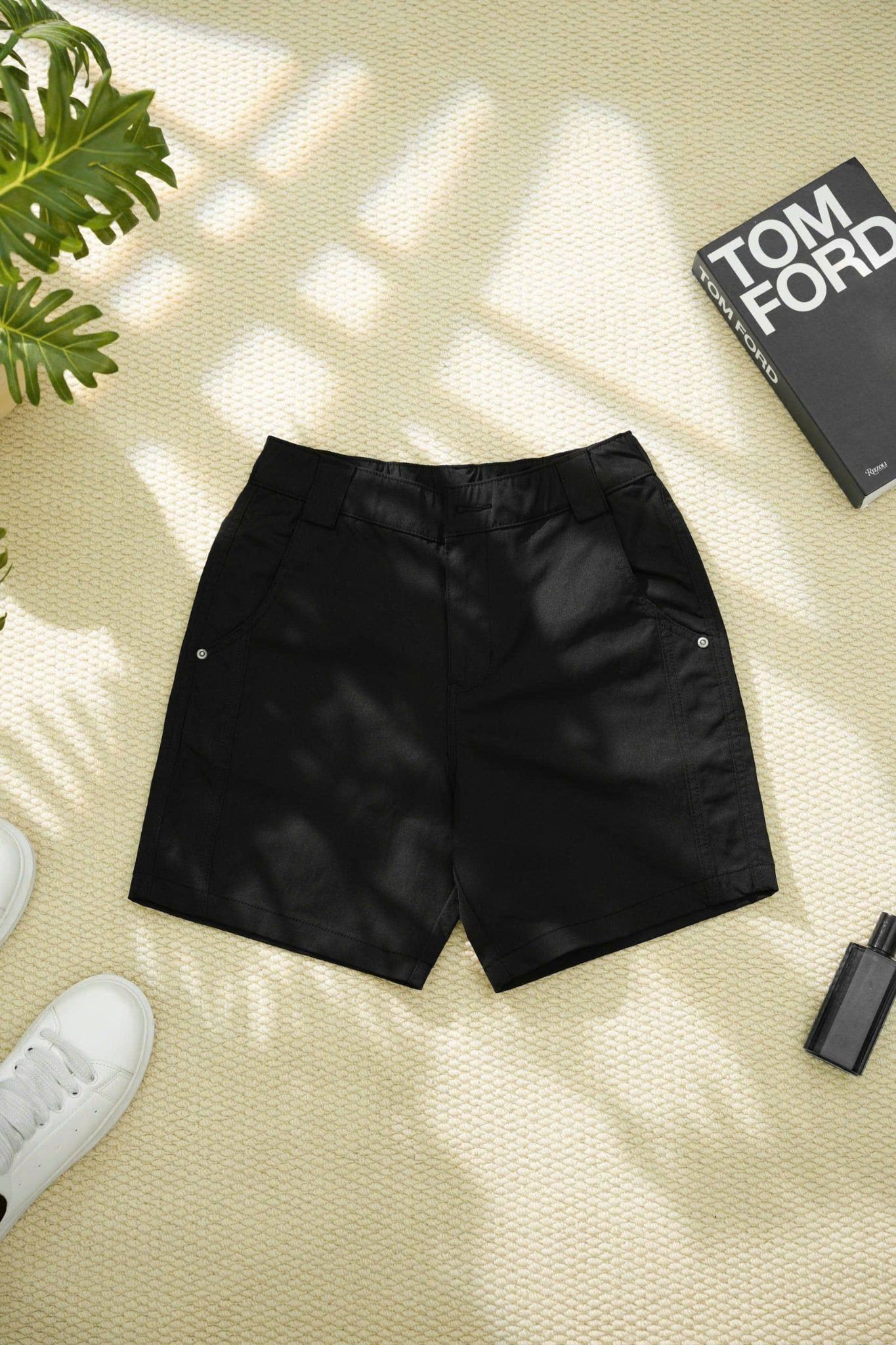 QUẦN SHORT  KAKI ĐEN - P004291