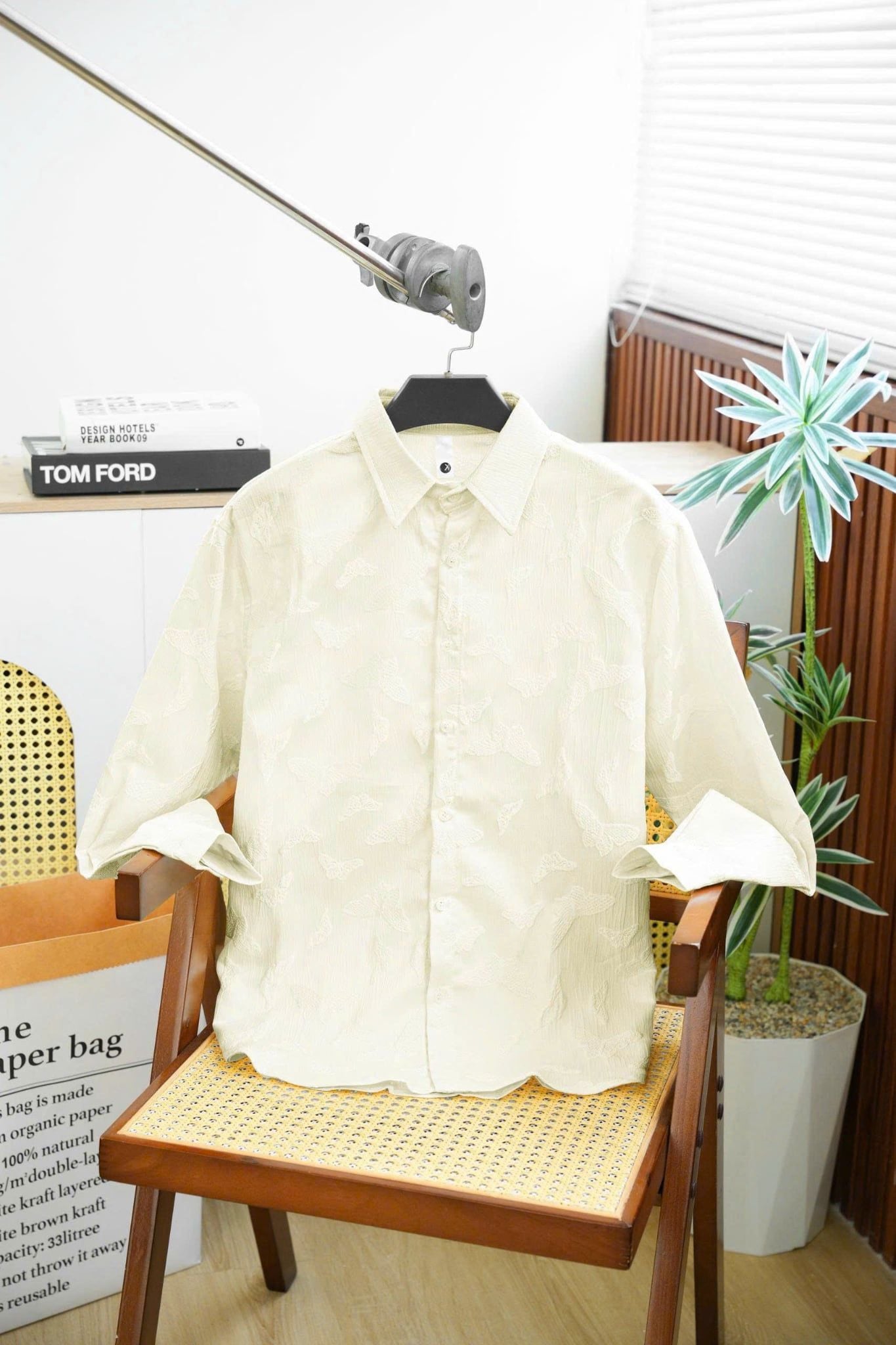 ÁO SƠ MI NAM TAY DÀI HỌA TIẾT - JC002007