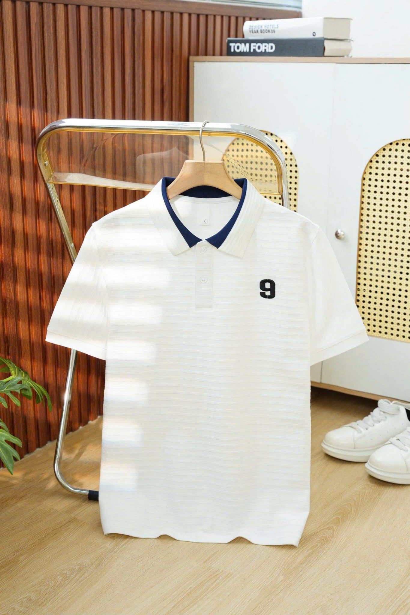 ÁO THUN POLO TRẮNG VIỀN - P004298