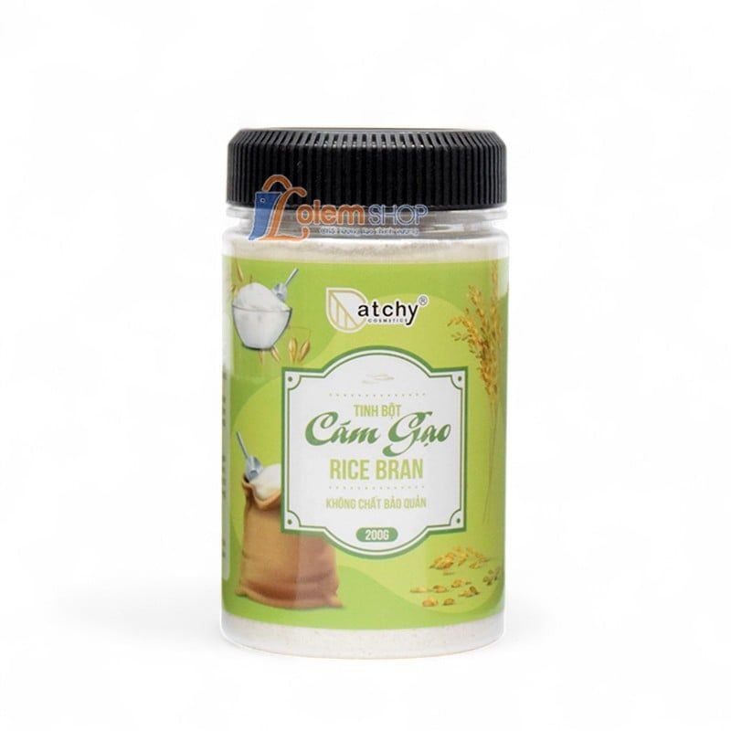 Tinh Bột Atchy Cám Gạo, Yến Mạch, Trà Xanh Làm Trắng Da, Cải Thiện Sắc Tố Da