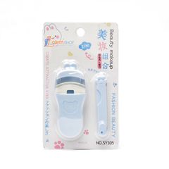 Bấm Mi Nhựa Lmltop Kèm Dao Cạo No.sy305, nhỏ gọn, tiện lợi (Màu ngẫu nhiên)