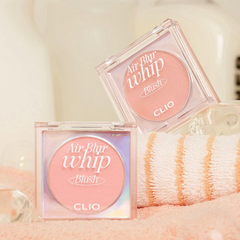 Má Hồng Clio Air Blur Whip Blush 3.5g, kềm dầu, dưỡng ẩm cho da sáng hồng tự nhiên