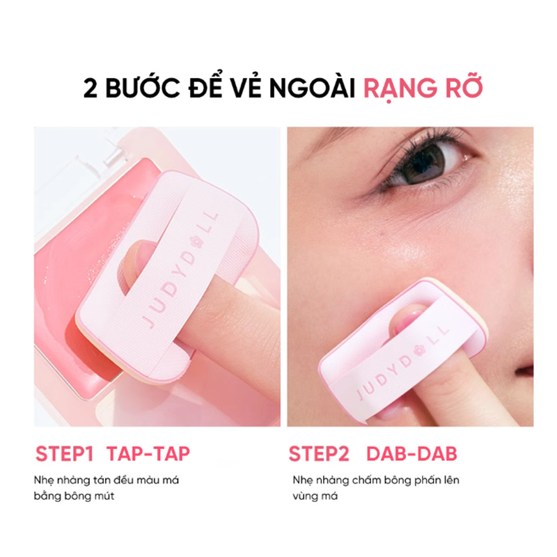Má Hồng Kem Judy Dollglow Blush Balm 3g