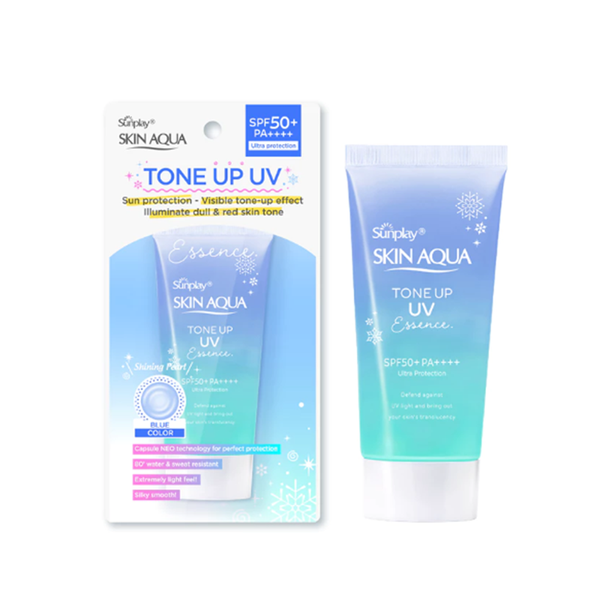Kem Chống Nắng Sunplay Skin Aqua 50g Tone Up Uv Essence Blue