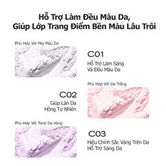 Phấn Phủ Bột Colorkey 8g, chất phấn siêu mịn, kiềm dầu, làm sáng và đều màu da