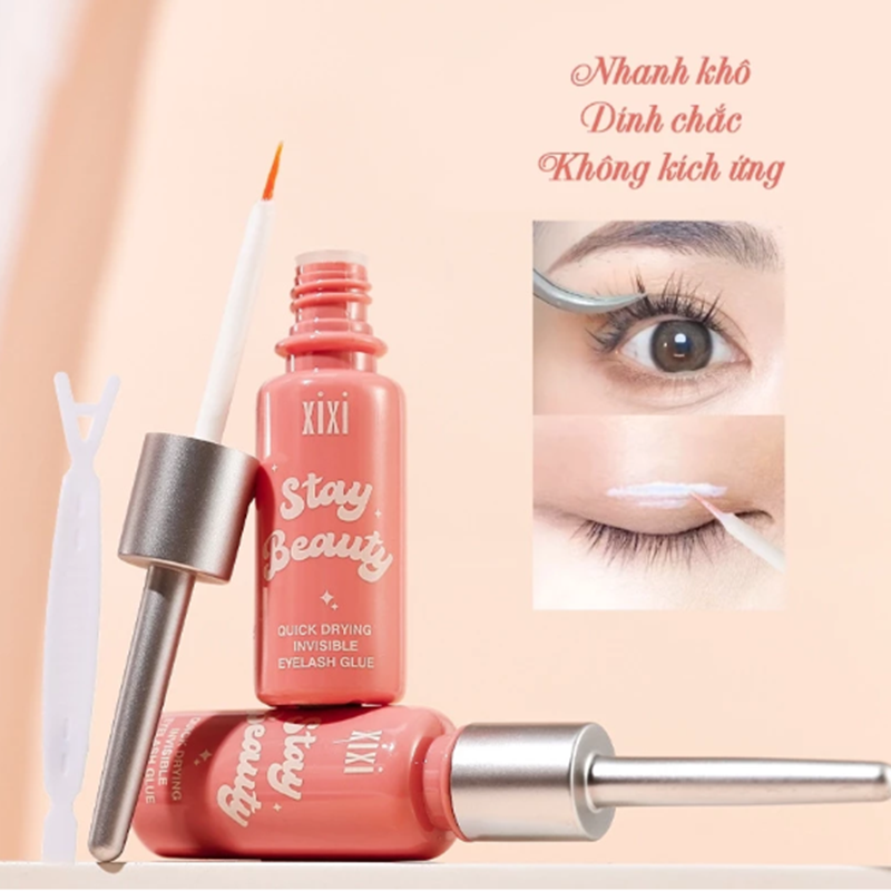 Keo Dán Mi Xixi 8ml, Lâu Trôi, Nhanh Khô, Không Gây Kích Ứng