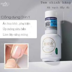 Gel Glue Annies 18ml, Gel đa năng 3‑in‑1 cho móng chuyên nghiệp