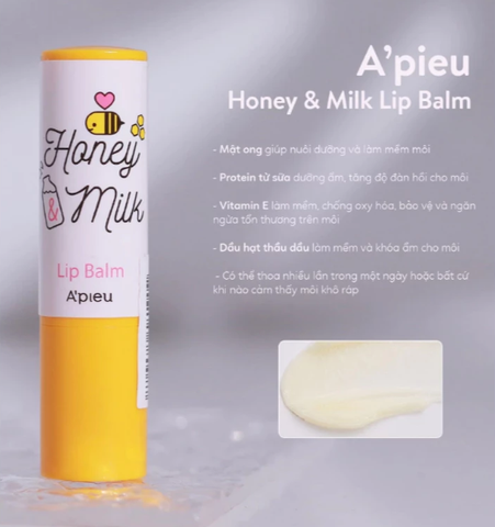 Son Dưỡng A'pieu Honey & Milk Lip Balm