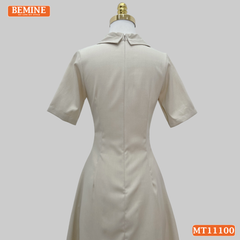 Đầm thiết kế BEMINE cổ sơ mi có cúc dáng chữ A MT11100
