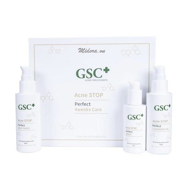 (NGỪNG SẢN XUẤT) Bộ Chăm Sóc Da Mụn Tại Nhà GSC Acne Stop Perfect