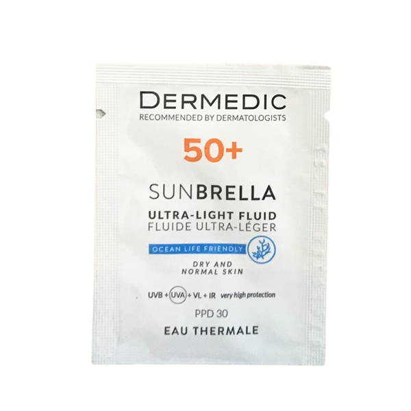 Kem Chống Nắng Cho Da Khô Và Da Thường Dermedic Sunbrella Spf 50+ Ultra-Light Fluid