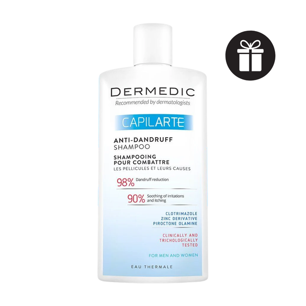 Dầu Gội Giảm Gàu, Giảm Ngứa Dermedic Capilarte Anti Dandruff Shampoo Combating Its Cause