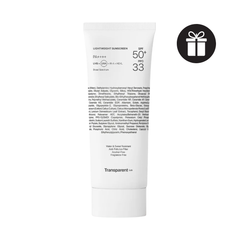 Kem Chống Nắng Quang Phổ Rộng, Siêu Mỏng Nhẹ Transparent Lab Lightweight Sunscreen SPF 50+