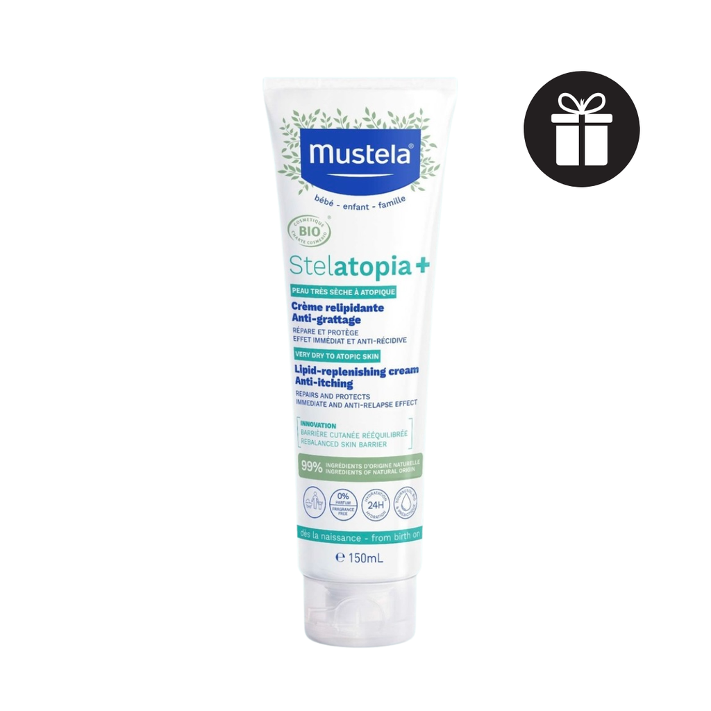 Kem Dưỡng Da Chàm Thể Tạng Cho Trẻ Sơ Sinh, Trẻ Em Và Mẹ Bầu Mustela Stelatopia+ Lipid-Replenishing Cream
