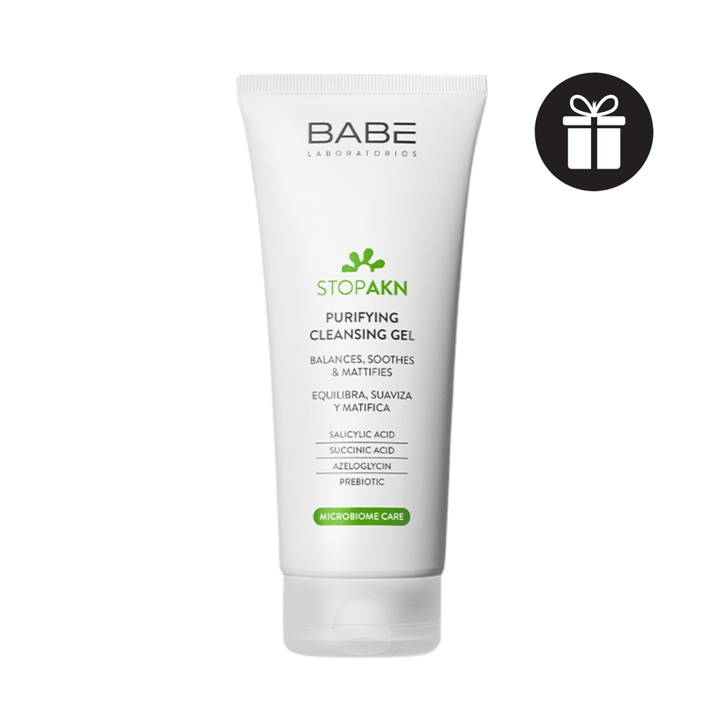Sữa Rửa Mặt Cho Da Dầu Mụn Babe Stop AKN Purifying Cleansing Gel