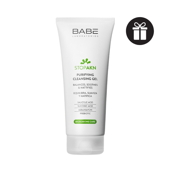 Sữa Rửa Mặt Cho Da Dầu Mụn Babe Stop AKN Purifying Cleansing Gel