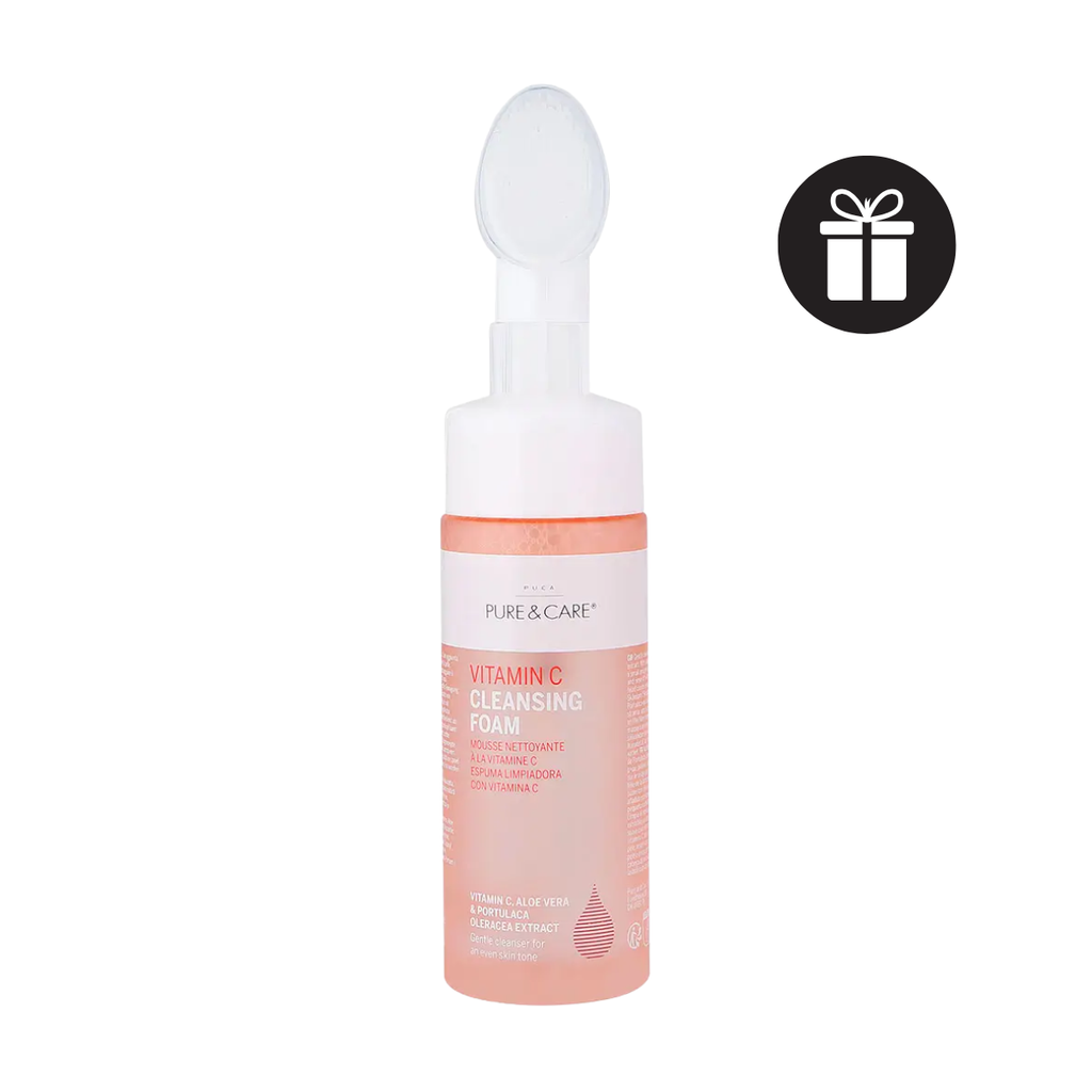 Sữa Rửa Mặt Dạng Bọt Làm Sáng Da, Mờ Thâm Puca - Pure & Care Vitamin C Cleansing Foam