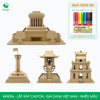  MFK09x - Mô hình lắp ráp bằng carton - Địa danh Việt Nam - Nhiều mẫu 