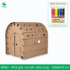  MFK01 - 101x84x78 cm - Nhà giấy carton lớn lắp ghép cho bé - Hình mái cong 