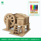  MFK07K - Nhà giấy lắp ráp bằng carton - Ngôi nhà 11 - 23x20x15 cm 
