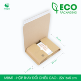  MBM1 - 22x16x5 cm - Hộp carton tăng giảm chiều cao 