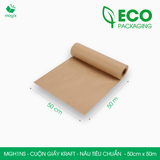  MGH1NS - 50cm x 50m - Cuộn giấy Kraft nâu tiêu chuẩn 