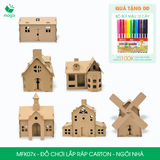  MFK07x - Nhà giấy lắp ráp bằng carton - Nhiều kiểu dáng 