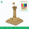  MFK09D - Mô hình lắp ráp bằng carton - Cột Cờ Hà Nội - 20x20x29 cm 